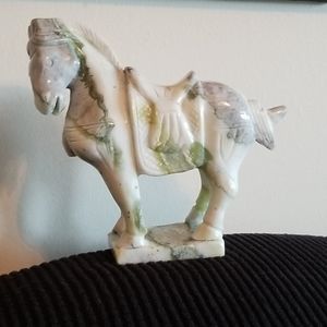 Jade horse statue